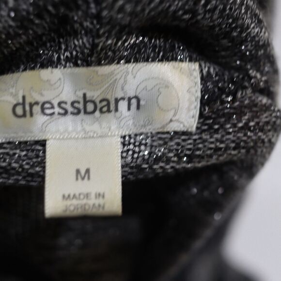 Dress Barn Gray Heathered Oversized Cowl Neck Sweater Medium - Picture 9 of 9